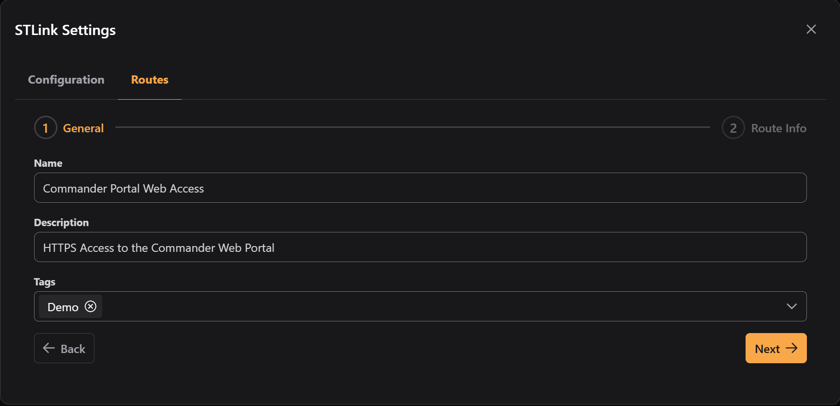 STLinks Add Portal Binding Route