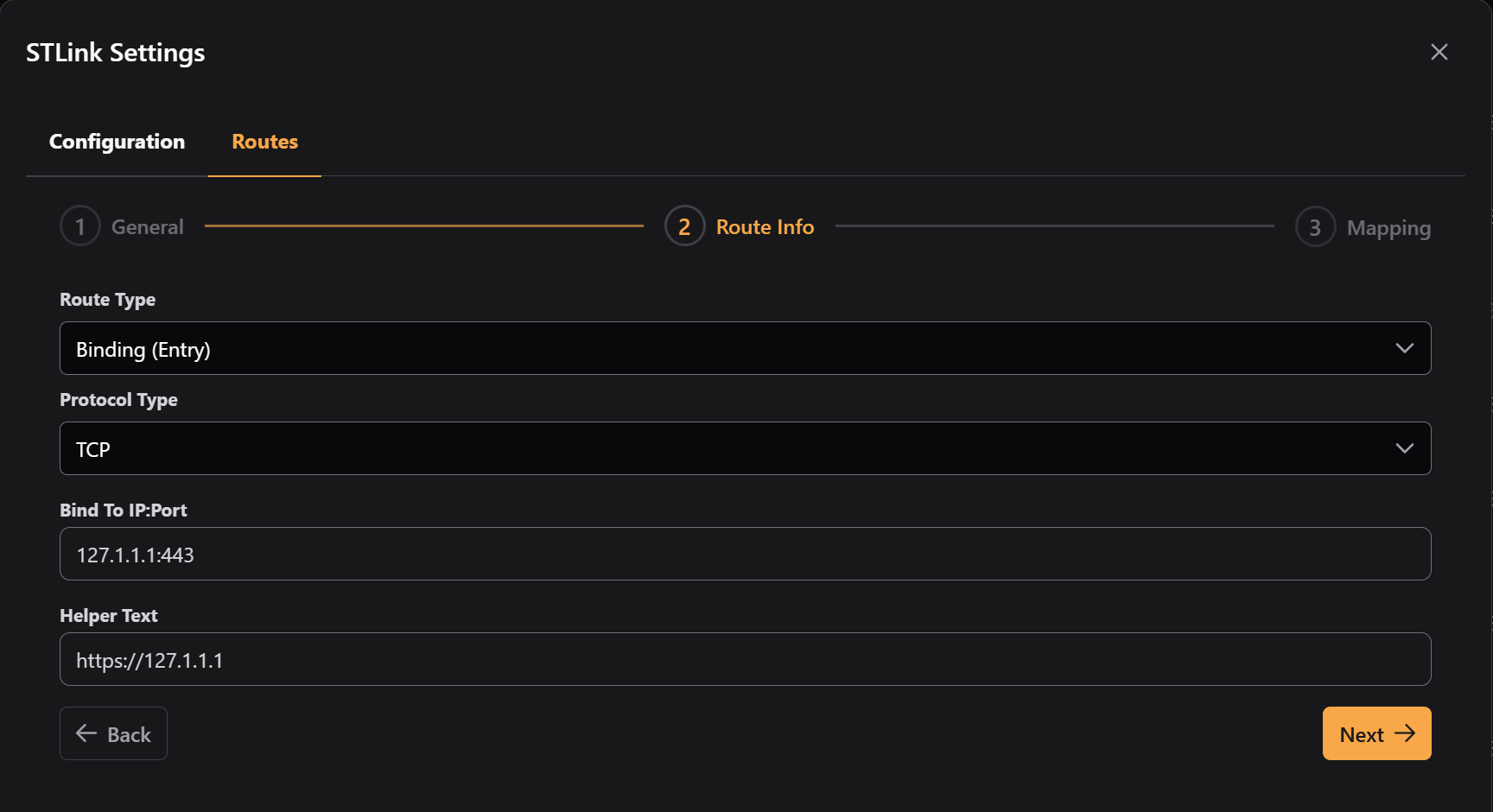 STLinks Add Portal Binding Route 2