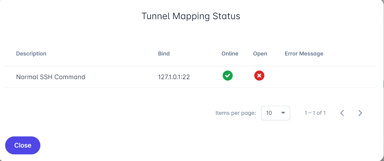 Sealed Tunnel SSO Bindings Screen