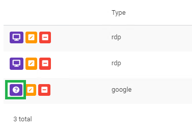 Xiid Google IdP Consumer with Purple Button Highlighted
