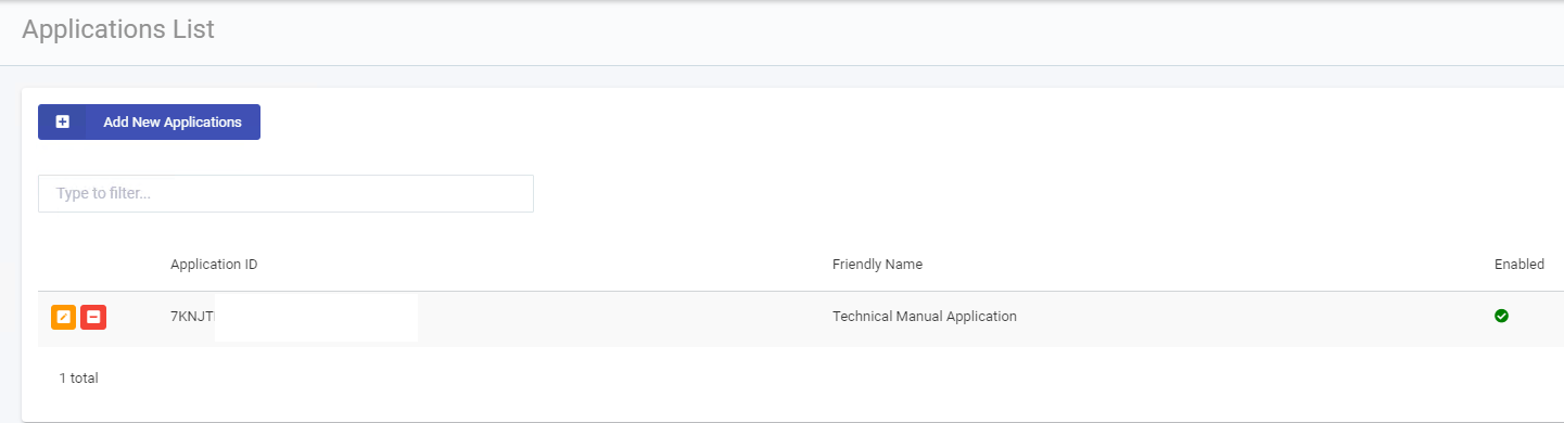Xiid Applications Page and Example