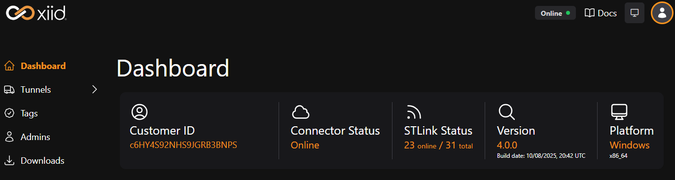 Dashboard View