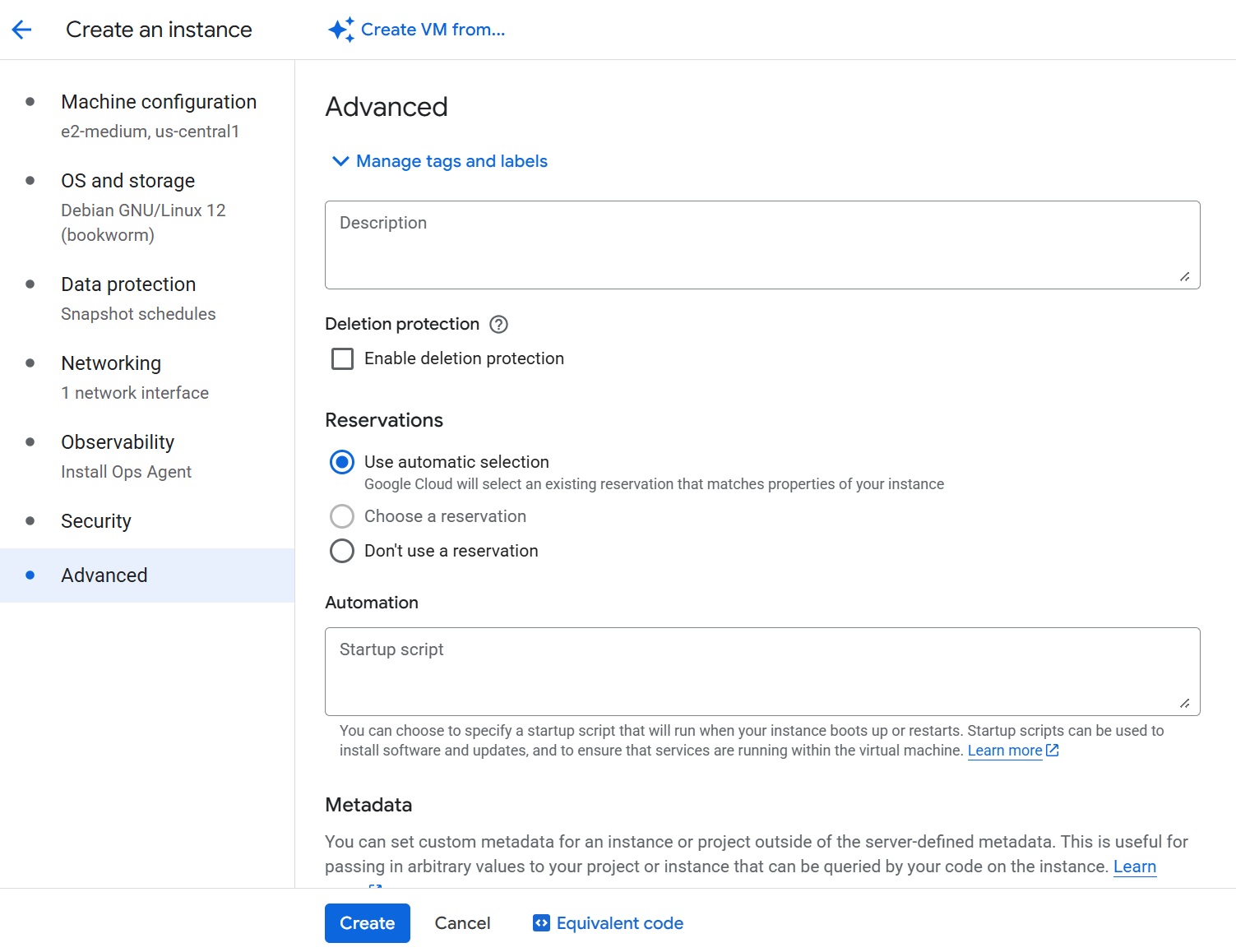 GCP Startup Script Example