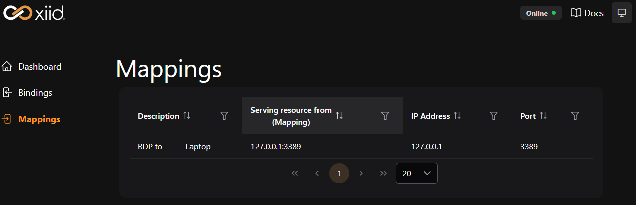 Mappings View